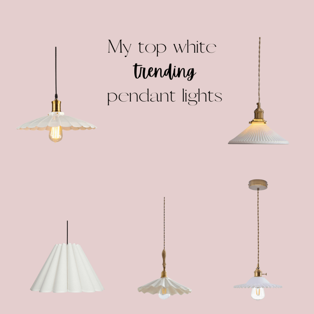 My favourite white pendant lighting!