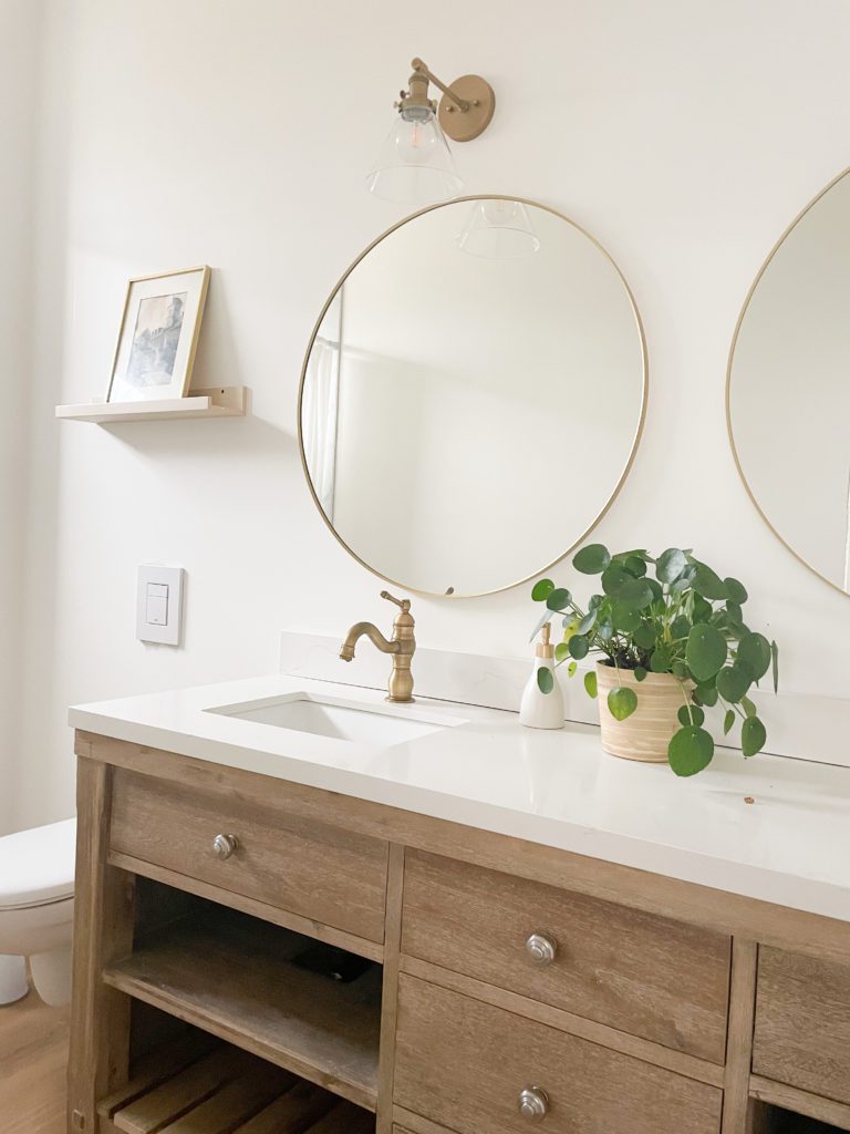 Master bathroom mirrors