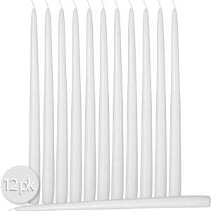 White tapered candles
