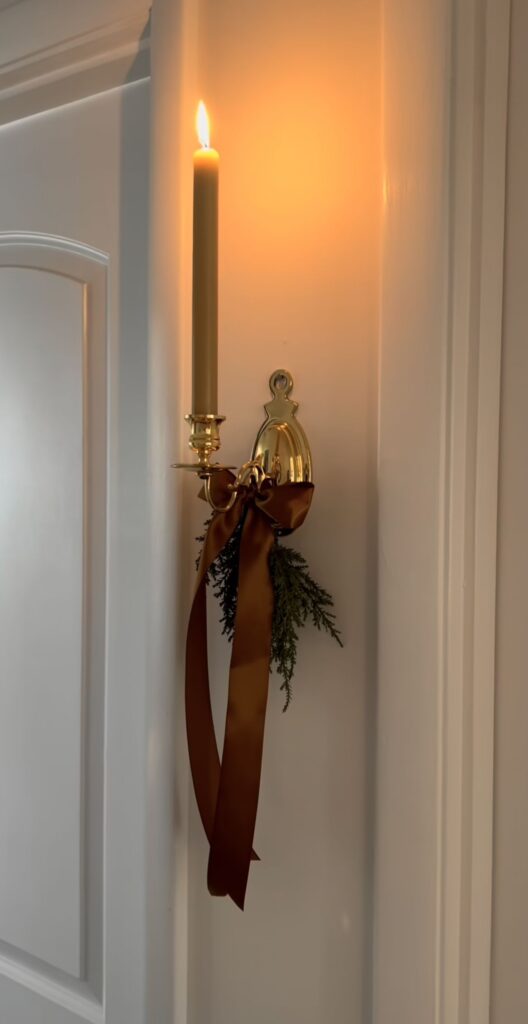 Candle wall sconce.