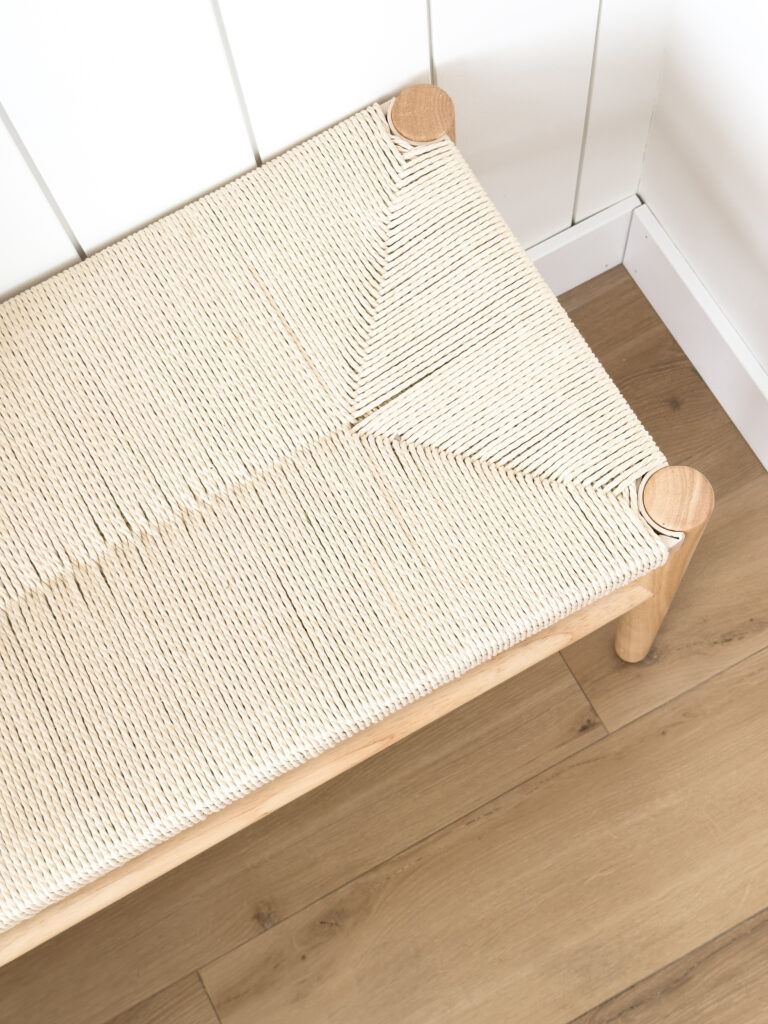 wicker modern bench