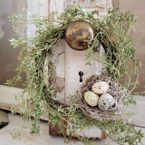 Easter wreath will nest