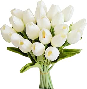 Silk White Tulips