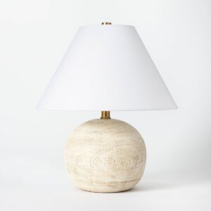 faux wood table lamp