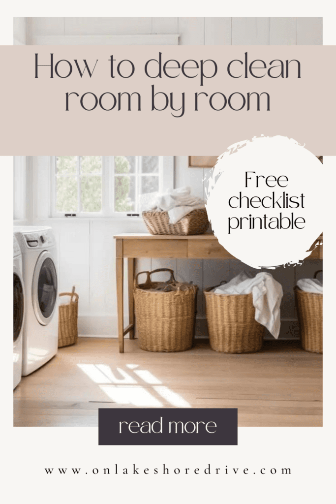 How do deep clean room by room pin