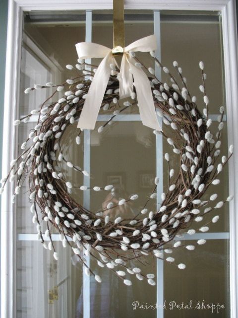 pussy willow spring wreath ideas