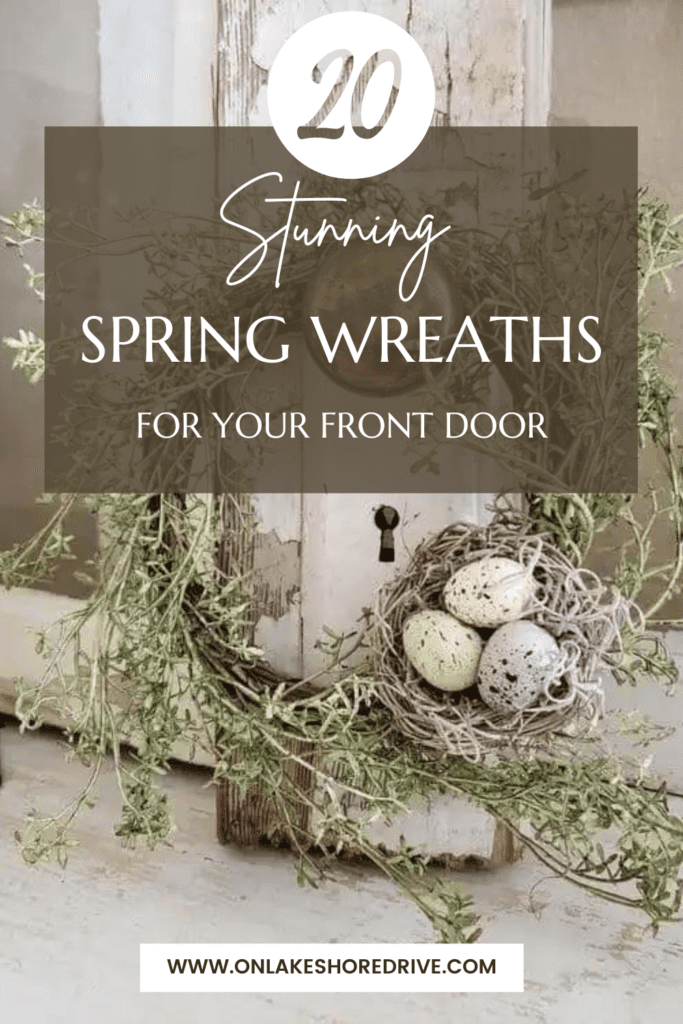 spring wreaths pin