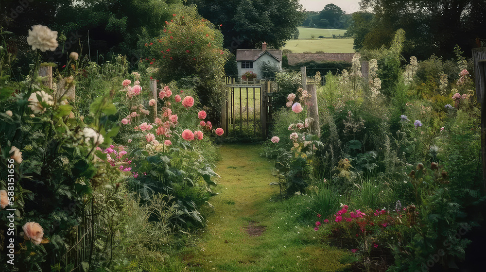 Elements of a English Cottage Garden