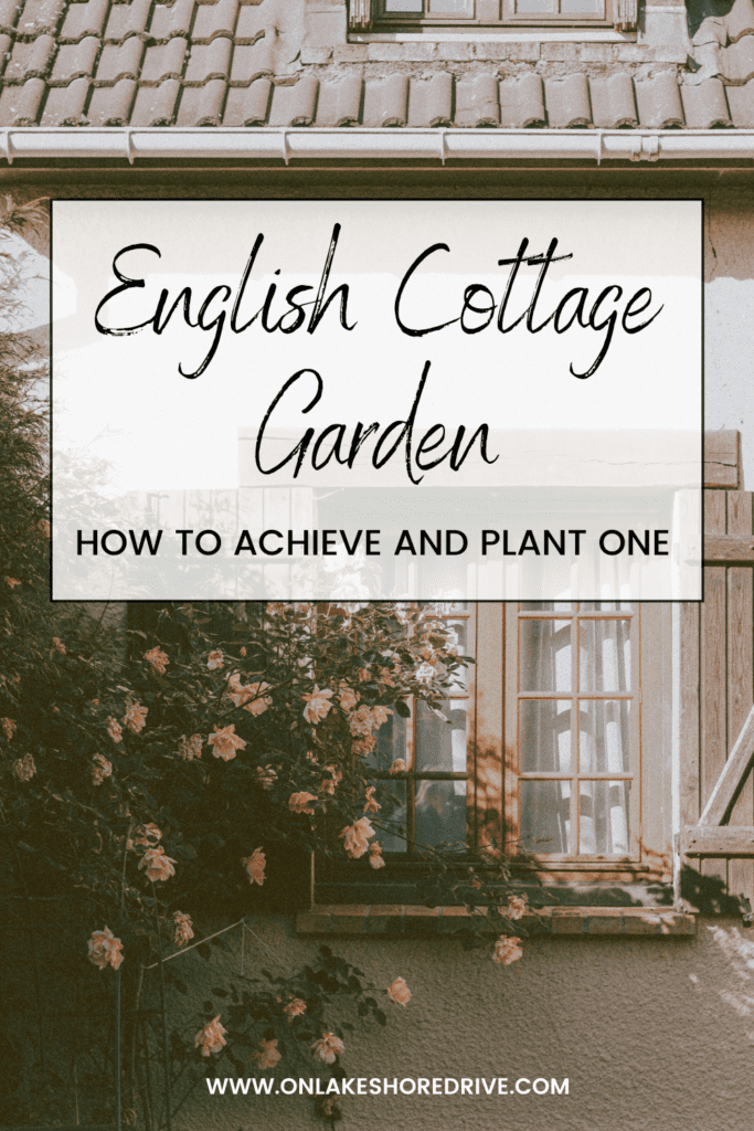 Pinterest pin on English cottage gardens