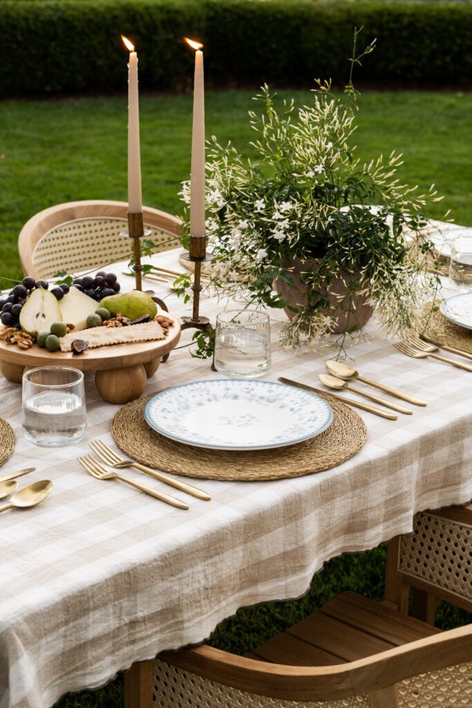 Studio McGee outdoor table setting