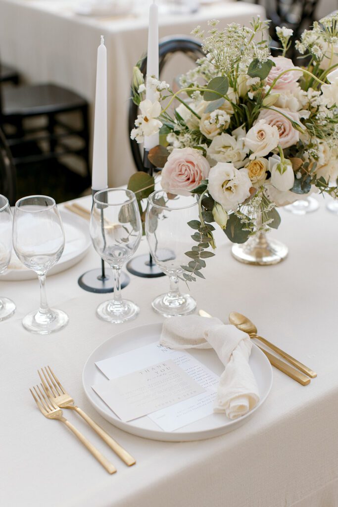 wedding table setting