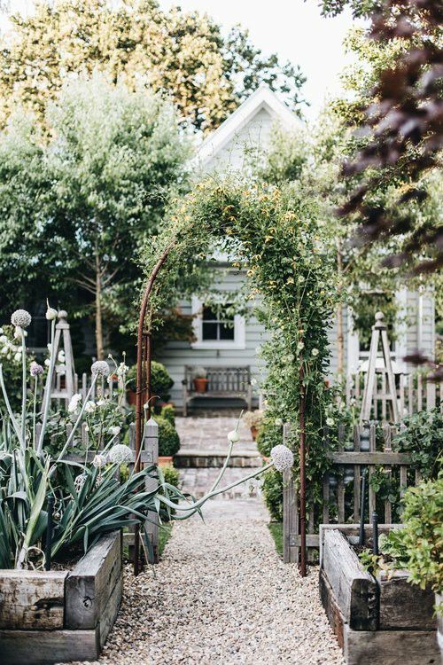 kitchen garden in backyard design