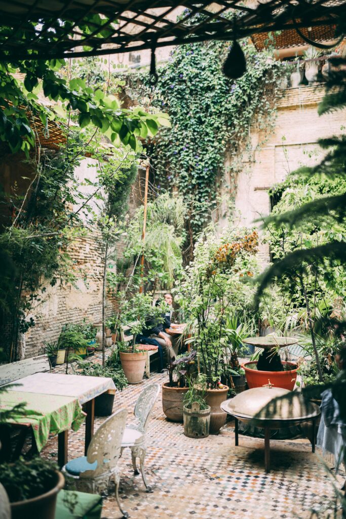 European courtyard garden