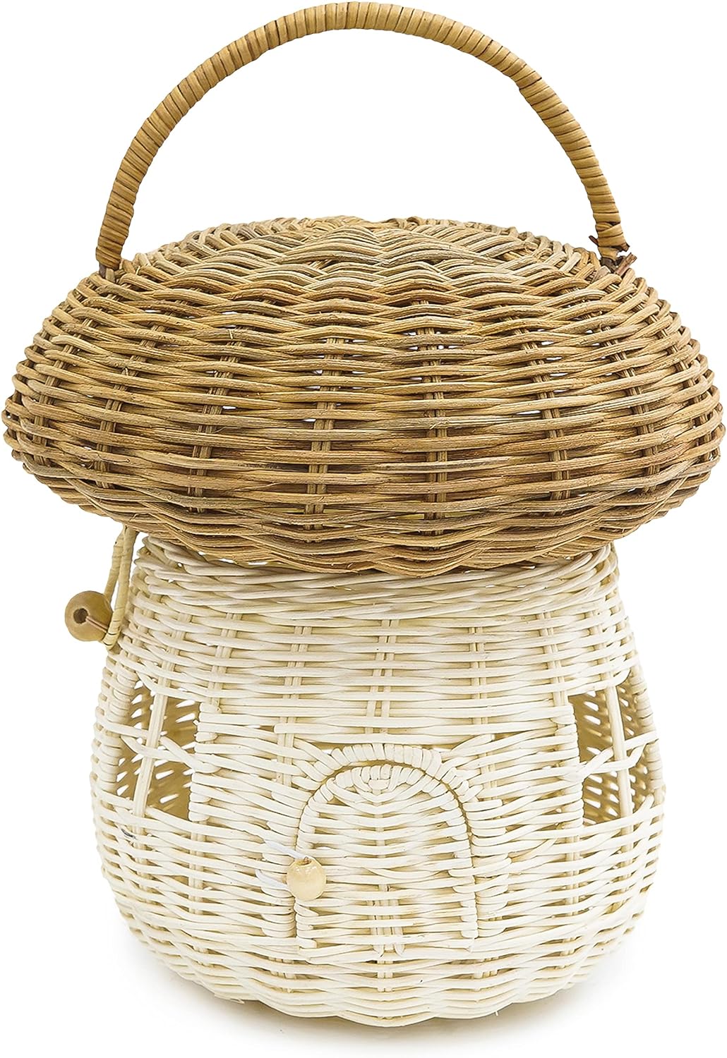 Mushroom Rattan Basket