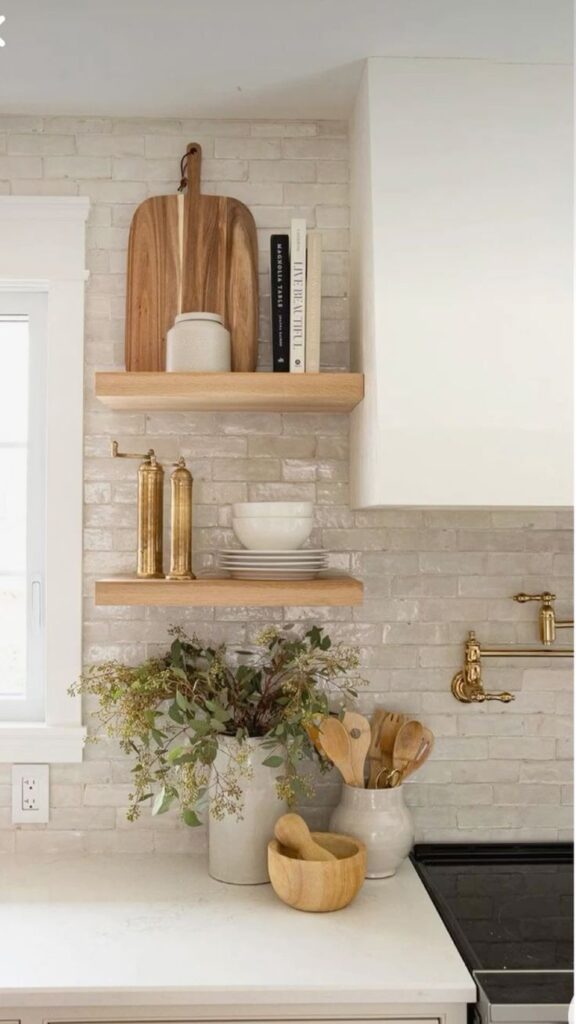 Styled kitchen counter