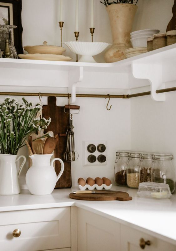 Pretty styled kitchen counter