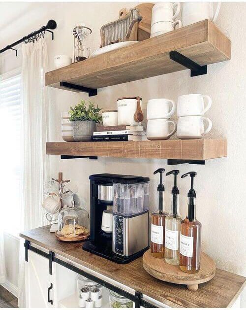 Rustic Coffee station